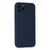 Mey İthalat®  iPhone 11 Pro Kılıf Nano içi Kadife Silikon - Lacivert