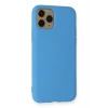 Mey İthalat®  iPhone 11 Pro Kılıf Nano içi Kadife Silikon - Mavi