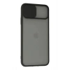 Mey İthalat® iPhone 11 Pro Kılıf Palm Buzlu Kamera Sürgülü Silikon - Siyah