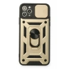 Mey İthalat®  iPhone 11 Pro Kılıf Pars Lens Yüzüklü Silikon - Gold
