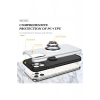 Mey İthalat®  iPhone 11 Pro Max Kılıf Elit Yüzüklü Kapak - Gümüş