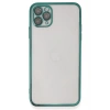 Mey İthalat®  iPhone 11 Pro Max Kılıf  Lensli Silikon - Yeşil