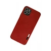 Mey İthalat® iPhone 11 Pro Max Kılıf Loop Deri Silikon - Kırmızı
