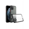 Mey İthalat® iPhone 11 Pro Max Kılıf Miami Şeffaf Silikon - Siyah