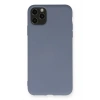 Mey İthalat®  iPhone 11 Pro Max Kılıf Nano içi Kadife Silikon - Gri