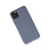 Mey İthalat®  iPhone 11 Pro Max Kılıf Nano içi Kadife Silikon - Gri