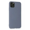 Mey İthalat®  iPhone 11 Pro Max Kılıf Nano içi Kadife Silikon - Gri