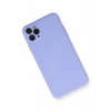 Mey İthalat®  iPhone 11 Pro Max Kılıf Nano içi Kadife Silikon - Lila