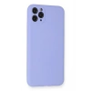 Mey İthalat®  iPhone 11 Pro Max Kılıf Nano içi Kadife Silikon - Lila