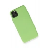 Mey İthalat®  iPhone 11 Pro Max Kılıf Nano içi Kadife Silikon - Yeşil