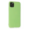 Mey İthalat®  iPhone 11 Pro Max Kılıf Nano içi Kadife Silikon - Yeşil