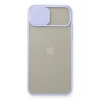 Mey İthalat® iPhone 11 Pro Max Kılıf Palm Buzlu Kamera Sürgülü Silikon - Lila