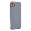 Mey İthalat®  iPhone 11 Pro Max Kılıf Volet Silikon - Mavi