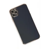 Mey İthalat®  iPhone 11 Pro Max Kılıf Volet Silikon - Siyah