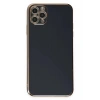 Mey İthalat®  iPhone 11 Pro Max Kılıf Volet Silikon - Siyah