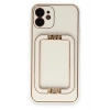Mey İthalat®  iPhone 12 Kılıf Coco Elit Kapak - Beyaz