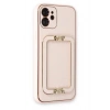 Mey İthalat®  iPhone 12 Kılıf Coco Elit Kapak - Pudra
