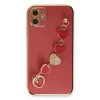 Mey İthalat® iPhone 12 Kılıf Esila Silikon - Kırmızı