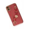 Mey İthalat® iPhone 12 Kılıf Esila Silikon - Kırmızı