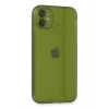 Mey İthalat® iPhone 12 Kılıf Fly Lens Silikon - Yeşil