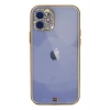 Mey İthalat® iPhone 12 Kılıf Liva Taşlı Silikon - Beyaz