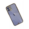 Mey İthalat® iPhone 12 Kılıf Liva Taşlı Silikon - Siyah