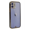 Mey İthalat® iPhone 12 Kılıf Liva Taşlı Silikon - Siyah