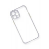 Mey İthalat® iPhone 12 Kılıf Miami Şeffaf Silikon - Lila