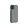 Mey İthalat®  iPhone 12 Kılıf Montreal Silikon Kapak - Yeşil