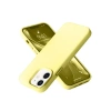 Mey İthalat®  iPhone 12 Kılıf Nano içi Kadife Silikon- Sarı