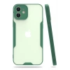 Mey İthalat®  iPhone 12 Kılıf Platin Silikon - Yeşil