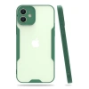 Mey İthalat®  iPhone 12 Kılıf Platin Silikon - Yeşil