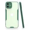 Mey İthalat®  iPhone 12 Kılıf Platin Silikon - Yeşil