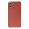 Mey İthalat®  iPhone 12 Kılıf Volet Silikon - Kırmızı