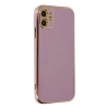 Mey İthalat®  iPhone 12 Kılıf Volet Silikon - Mor
