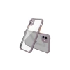 Mey İthalat® iPhone 12 Mini Kılıf Miami Şeffaf Silikon - Açık Mor