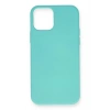 Mey İthalat®  iPhone 12 Mini Kılıf Nano içi Kadife Silikon - Turkuaz