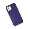 Mey İthalat®  iPhone 12 Pro Kılıf Coco Deri Silikon Kapak - Mor