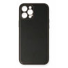 Mey İthalat®  iPhone 12 Pro Kılıf Coco Deri Silikon Kapak - Siyah