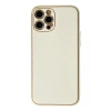 Mey İthalat®  iPhone 12 Pro Kılıf Coco Karbon Silikon - Beyaz