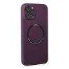 Mey İthalat®  iPhone 12 Pro Kılıf Jack Magneticsafe Lens Silikon - Mürdüm