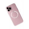 Mey İthalat® iPhone 12 Pro Kılıf Jack Magneticsafe Lens Silikon - Rose Gold