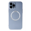Mey İthalat® iPhone 12 Pro Kılıf Jack Magneticsafe Lens Silikon - Sierra Blue