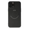Mey İthalat® iPhone 12 Pro Kılıf Jack Magneticsafe Lens Silikon - Siyah