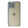 Mey İthalat® iPhone 12 Pro Kılıf Joke Taşlı Silikon - Mavi
