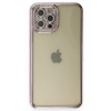 Mey İthalat® iPhone 12 Pro Kılıf Joke Taşlı Silikon - Mor