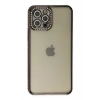 Mey İthalat® iPhone 12 Pro Kılıf Joke Taşlı Silikon - Siyah