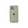 Mey İthalat® iPhone 12 Pro Kılıf Liva Taşlı Silikon - Beyaz