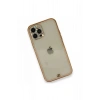 Mey İthalat® iPhone 12 Pro Kılıf Liva Taşlı Silikon - Pembe
