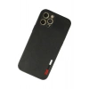 Mey İthalat® iPhone 12 Pro Kılıf Loop Deri Silikon - Siyah